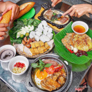 Quán Bò Né Anh - Tiamo Bún Đậu Mắm Tôm, mở cửa từ 6h30 - 11h sáng/ 4h30 - 11h tối. Gồm có 7 combo1