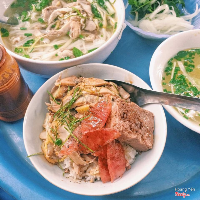 xôi gà pate lạp xưởn