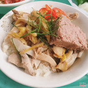 xôi gà pate