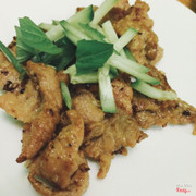 Thịt heo nướng sả