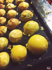 Những viên bánh Takoyaki (bánh bạch tuộc) thơm ngon nóng hổi 😍😍😍