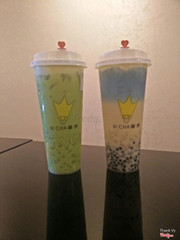 Japanese Matcha Cheese + Trà sữa Hoa Bướm