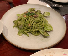 Spaghetti sốt basil