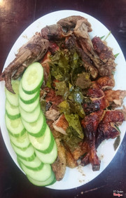 Vịt nướng mắc mật