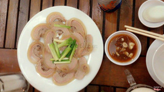 bò tơ hấp cuốn bánh tráng