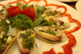 Tu hài nướng mỡ hành