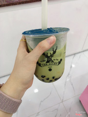 Matcha trân châu đường đen