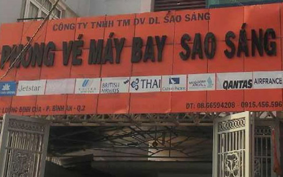 Phòng Vé Máy Bay Sao Sáng