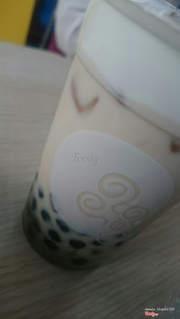 Trà sữa trà xanh + trân châu + milkfoam