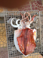 Mực một nắng nướng