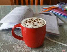 Hình ảnh thật pha bằng cà phê của shop