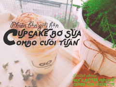 Combo Trà sữa Bánh Cupcake Bơ Sữa