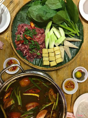 Lẩu riêu cua bắp bò