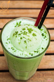 Matcha Đá Xay mix cùng kem trà xanh