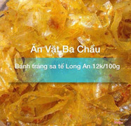 Bánh tráng sa tế Long An chính gốc chỉ 12k/ 100g, có tặng kèm đũa ăn.