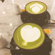 greentea latte hot