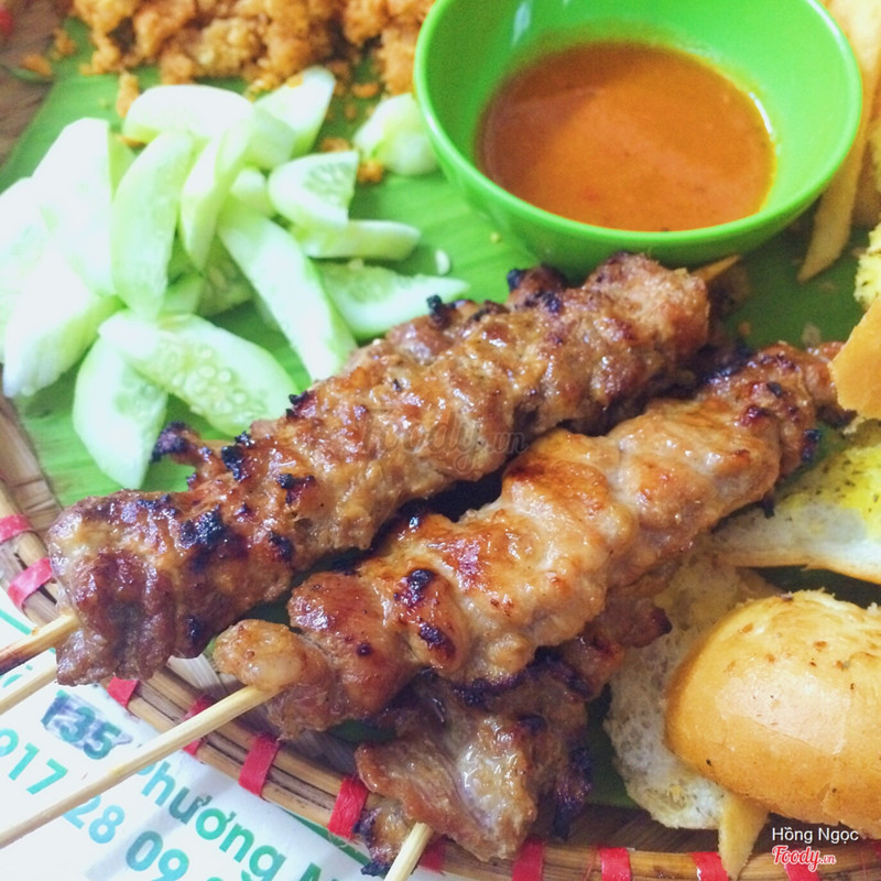 sụn nướng + thịt xiên nướng