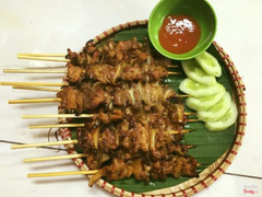mẹt thịt xiên nướng