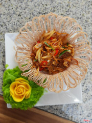 Mực x&#224;o sate