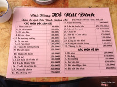 Menu giá rổ