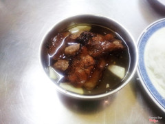 Thịt nướng và đu đủ