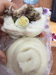 bánh bao chay + bánh bao nhân