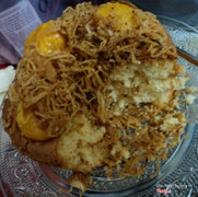 ổ lớn trứng, phô mai, chà bông - 45k