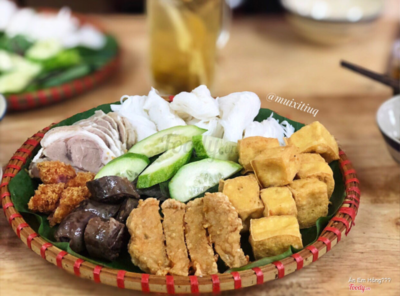  Bún đậu đầy đủ 57k