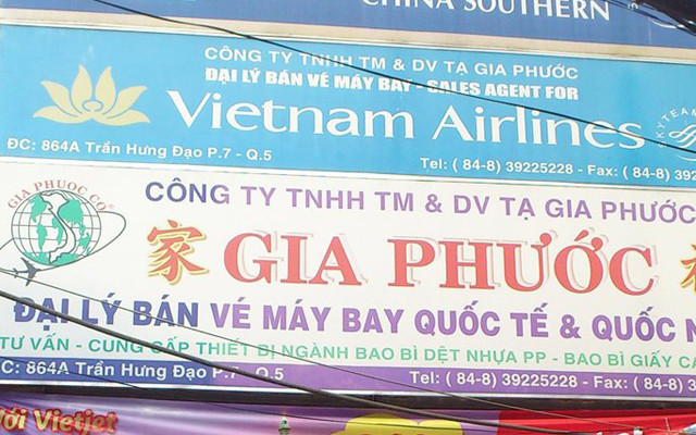 Đại Lý Vé Máy Bay Gia Phước - Trần Hưng Đạo