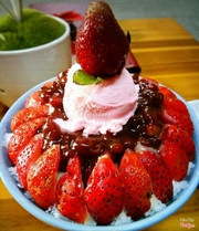 bingsu dâu tây