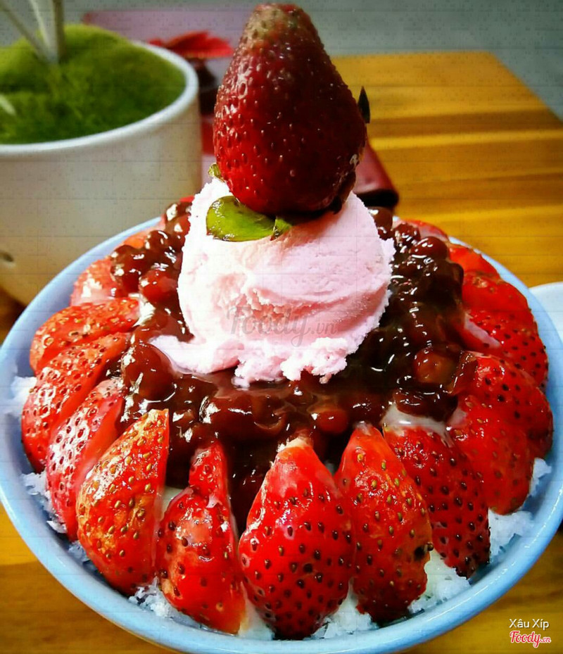 bingsu dâu tây