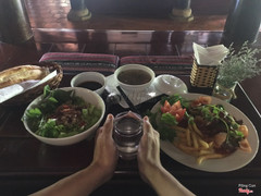 Phở khô gia lai + Bò lúc lắc sốt cafe