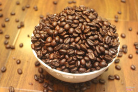 hạt cafe được rang tại quán 