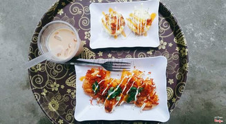 Bánh mì nướng muối ớt + bánh trứng nướng