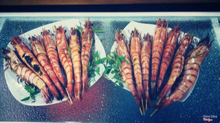 Tôm đất nướng xiên