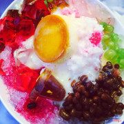 Đá bào của quán 20k