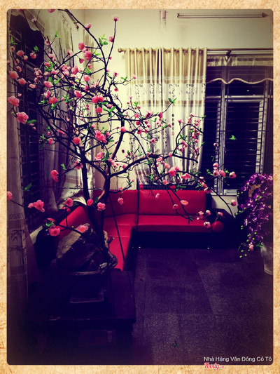 Một góc xuân tại nhà hàng