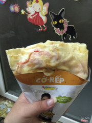 Crepe xúc xích phomai