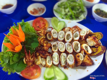 Mực trứng nướng