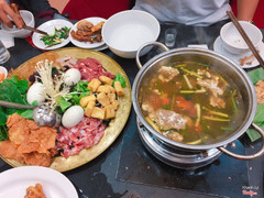 lẩu riêu cua bắp bò