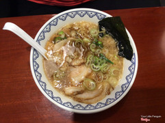 Noodle in original Chinese soup with hot long green onion