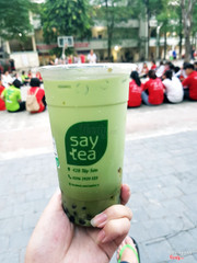 Matcha trân châu đường đen