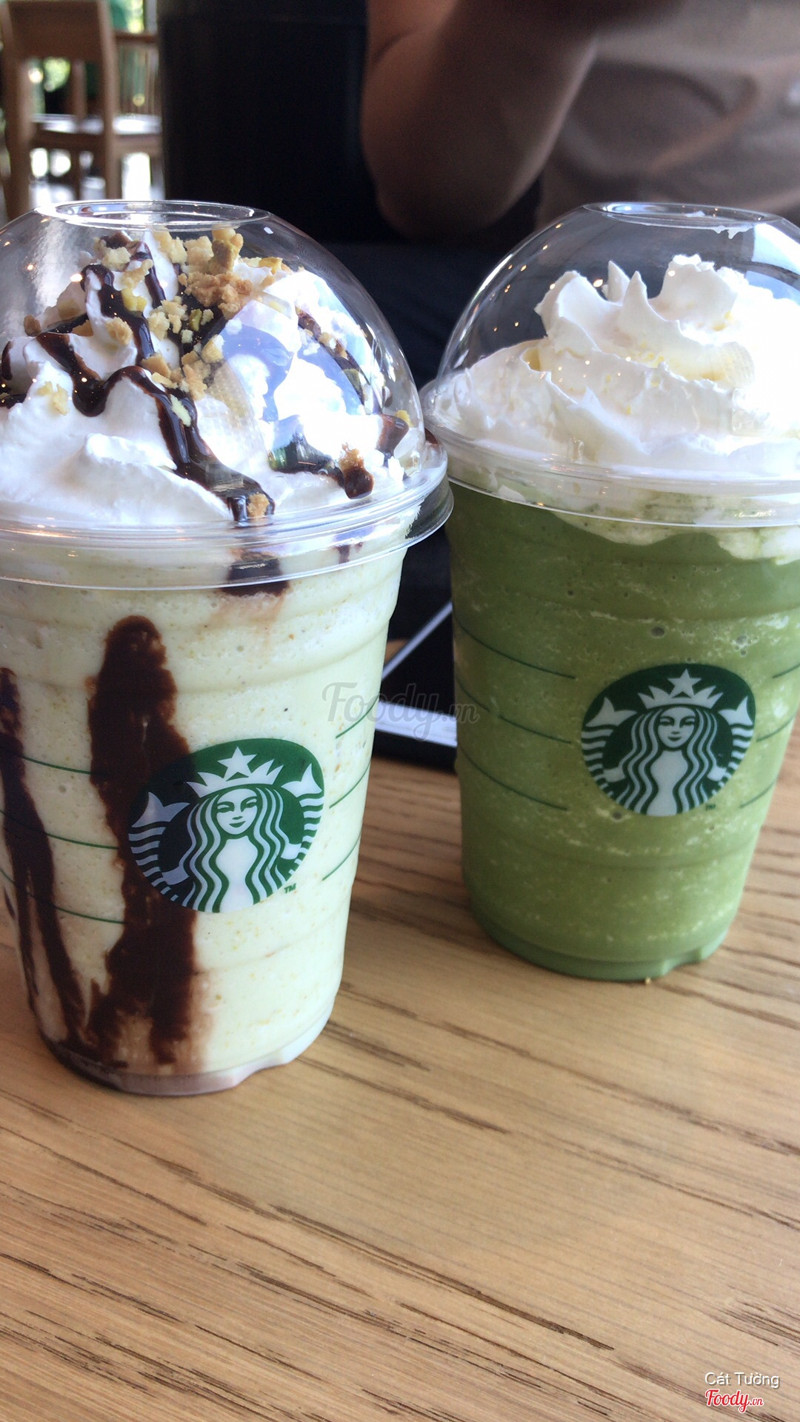 Pistachio Bon Bon Cream Frappucino & Green Tea Cream Frappucino