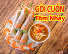 Gỏi cuốn tôm nhảy