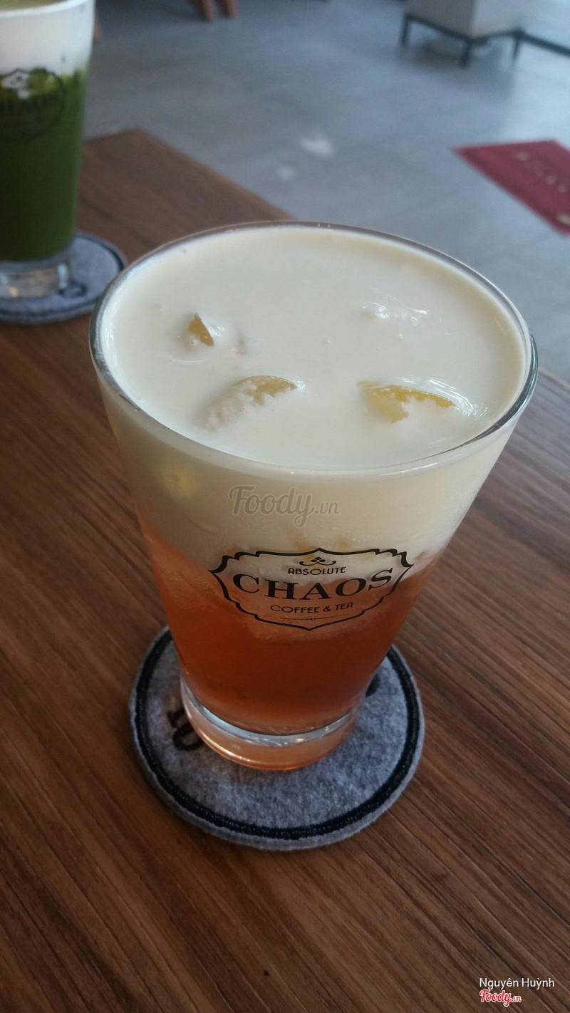 Trà hoa hồng cheese foam