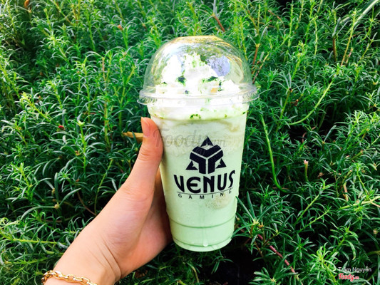 Trà xanh đá xay kem