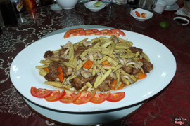 Nấm đầu khỉ xào bắp non