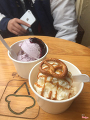 Kem vị blueberry và sea salt
