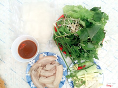 bánh tráng thịt heo