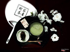 Set Trà Xanh ( Matcha ) + yokan ( thạch đậu đỏ hạt dẻ )